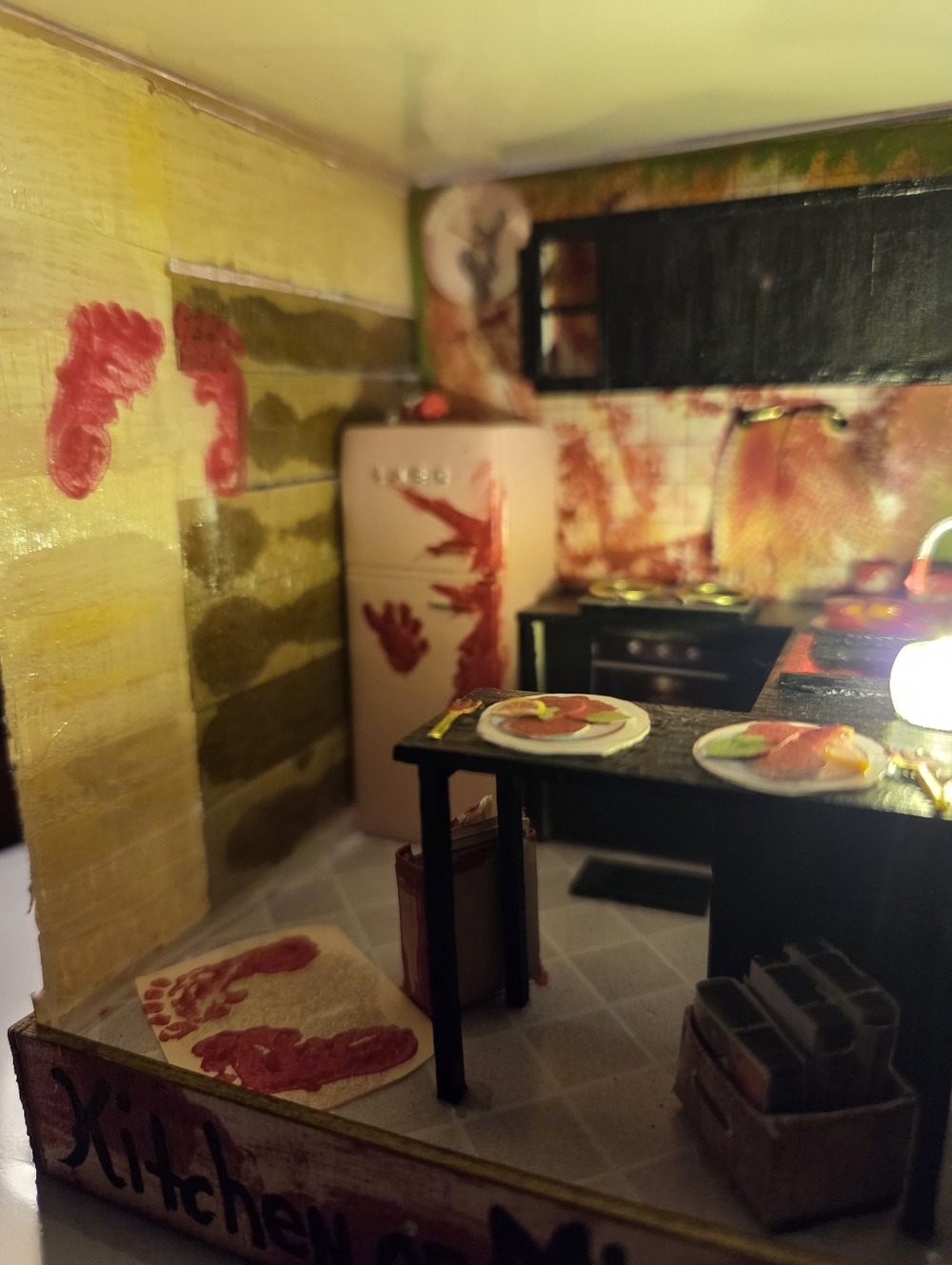 Creepy Cool Mini Diy Kitchen Room Art - Picture 2 of 9